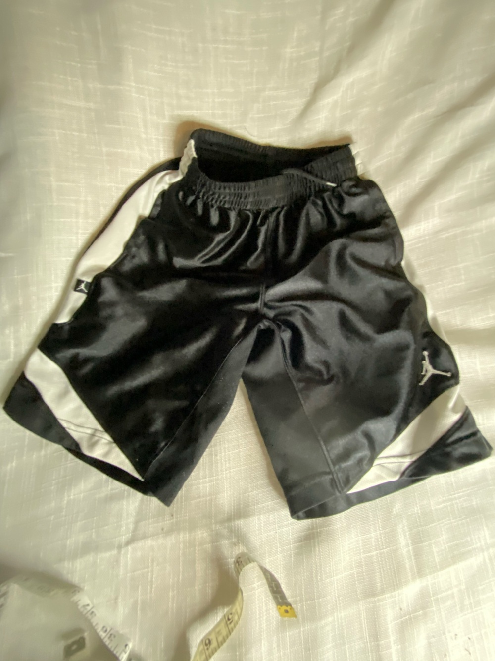 Jordan jump man vintage Black and White Athletic Shorts
